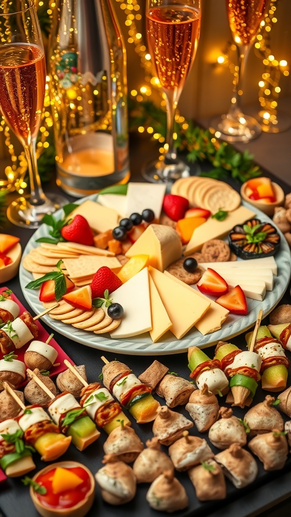 A colorful and elegant spread of New Year